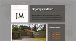 Desktop Screenshot of drjacquesmalan.com