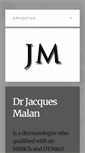 Mobile Screenshot of drjacquesmalan.com